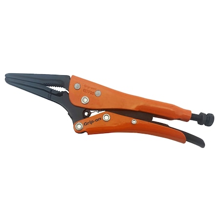 Grip-On Locking Pliers 6" LONG NOSE-ORANGE EPOXY GR127F06